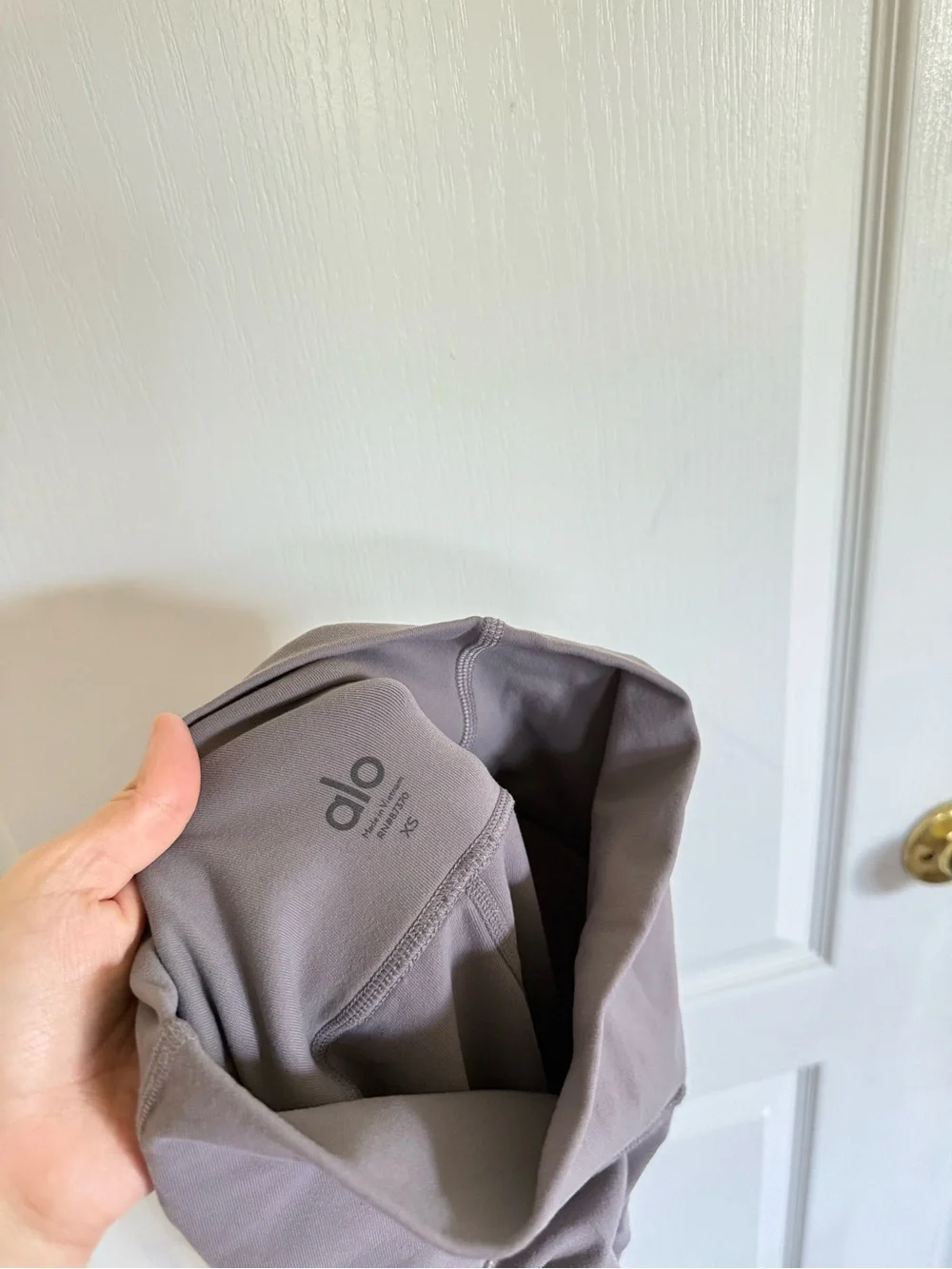 Alo Yoga  Grey Moto Panel Leggings